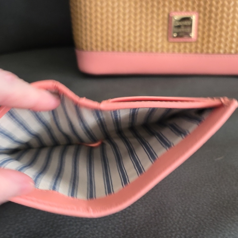 Dooney & Bourke Pink and Tan Woven Satchel Set - Picture 4 of 16